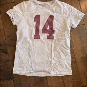 Brandy Melville Gray Tee with Maroon 14